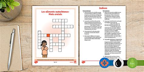 Indigenous Foods Crossword French
