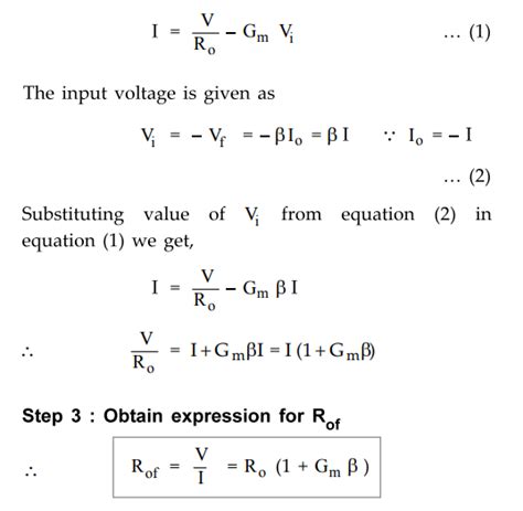 Input and Output Resistance - Feedback Amplifiers