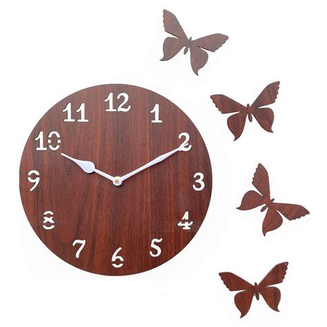 Buy Sehaz Artworks Wooden Wall Clock for Living Room Stylish Latest ...