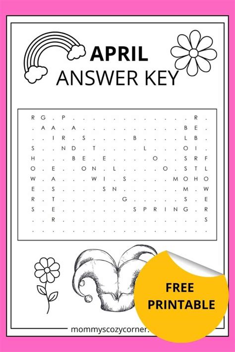 Image result for Word Search Spring Theme