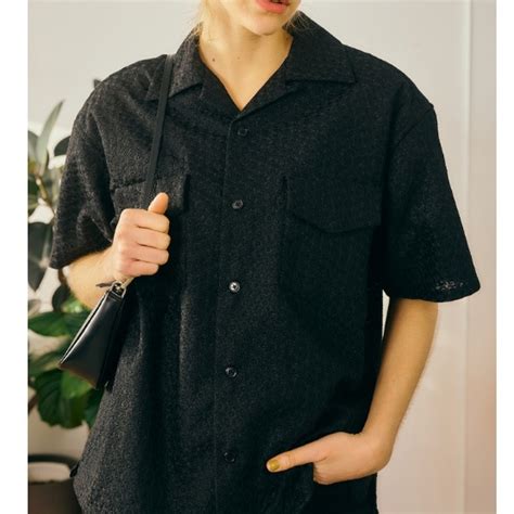 【26SUMMER】Oblada オブラダ フラワーエンブロイダリーシャツ 刺繍 FLOWER EMBROIDERY SHIRT ...