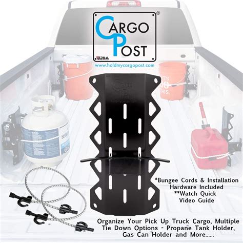 Gas Can Holder for Truck Bed, Tie Down Anchors, Propane Tank Holder ...