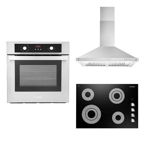 Buy Cosmo 3 Piece Kitchen Appliance Package With 30 Electric Cooktop 30 ...