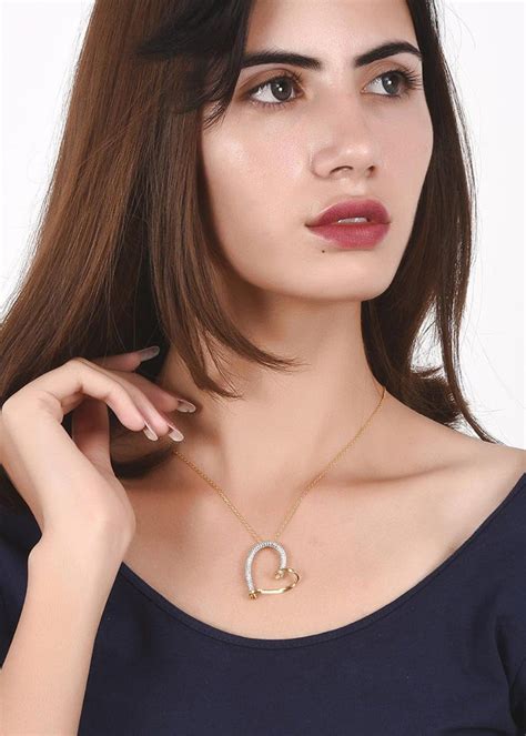 Get Gold Plated Twisted Heart Necklace at ₹ 790 | LBB Shop