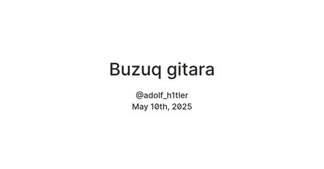 Buzuq gitara — Teletype