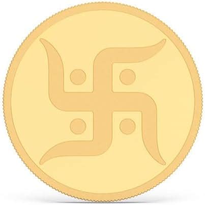 Kalyan Jewellers 24K (999) Purity Swastik Gold Coin 5 Gms : Amazon.in ...