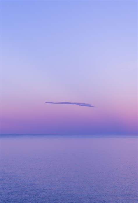Download wallpaper 2642x3888 water, cloud, horizon, purple, haze hd ...