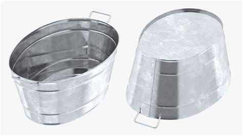 3D model Galvanized Metal Container Set | 3D Molier International