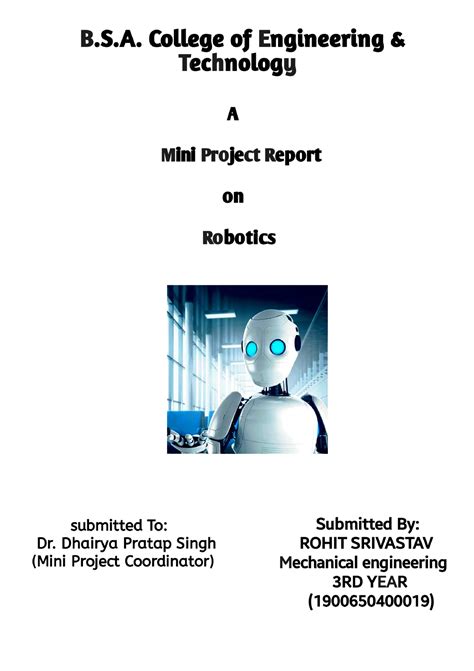 Rohit Srivastav (Mini Project Report) - B.S. College of Engineering ...
