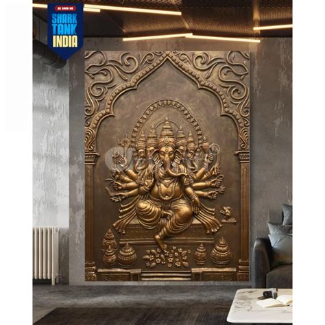 Buy Ganesha 3D Relief Mural Online at Best Price - Artociti