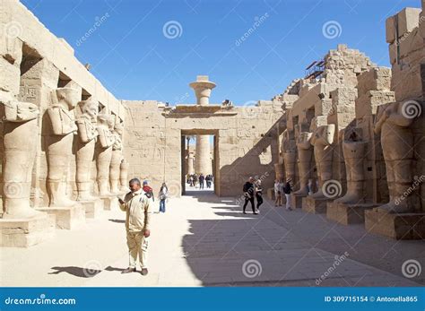 The Karnak Temple Complex in Luxor, Egypt Editorial Stock Image - Image ...