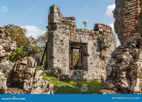 Ruins of Panama Viejo, UNESCO World Heritage Site Stock Photo - Image ...