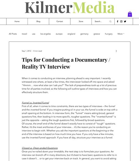 Reality Show Interview Example 的图像结果