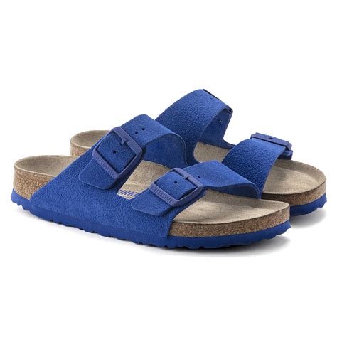 Buy Blue Arizona Soft Footbed Suede Leather Online in India - BIRKENSTOCK