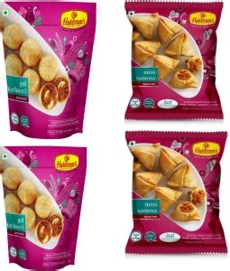 Haldiram's Mini Samosa Gol Kachauri (200 gms) (Pack of 2 each) Combo ...