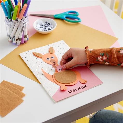 Kids Club: Kangaroo Mother's Day Card | Classes | Michaels