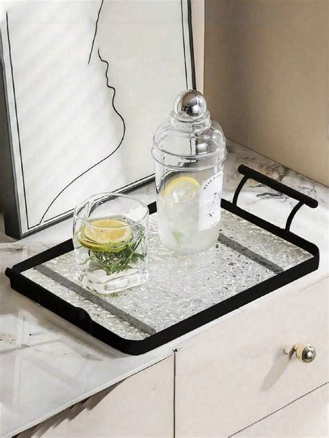 1pc Acrylic Tray With Water Ripple Design, Nordic Style Creative ...