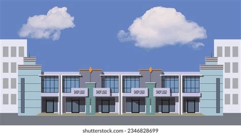 Two-Storey Shop Vector 的图像结果