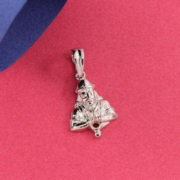 925 Silver Hanuman God Pendant GP-180 - P S Jewellery