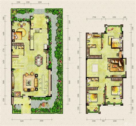 200平米最佳户型图,260平米大平层装修,两百平米房子实景图_大山谷图库