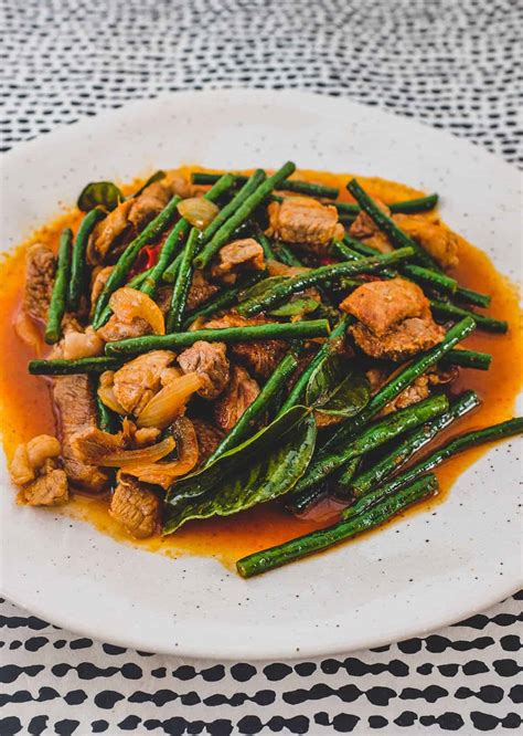 Pad Prik King - a quick and delicious Thai recipe from Cook Eat World