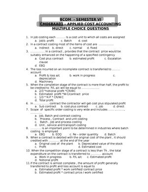 New Document 40 - Examples - Advanced Cost And Management Accounting ...