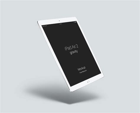 iPad Air 2 Gravity Mockup PSD | Free Mockup World