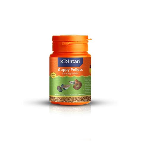 Intan Guppy Pellets (0.8mm Floating) | 30gm - Highly Nutritious ...