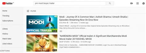 PM Narendra Modi biopic trailer goes missing from YouTube - Movies News