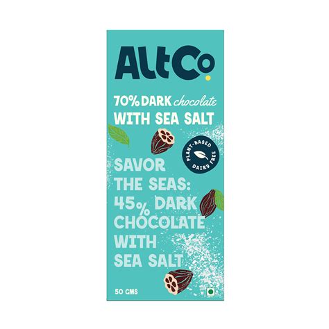 Alt Co. 70% Dark Chocolate With Sea Salt (combo pack) - AltCo