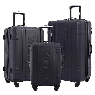 Wrangler 3 Piece Astral Travel Luggage Set, Dark India | Ubuy