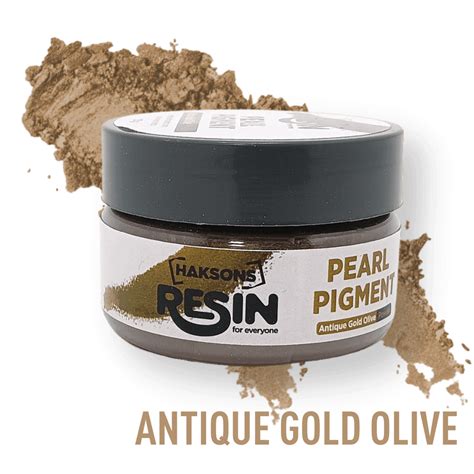 Haksons Pearl Pigments (Mica Powders) - Antique Gold Olive | for Epoxy