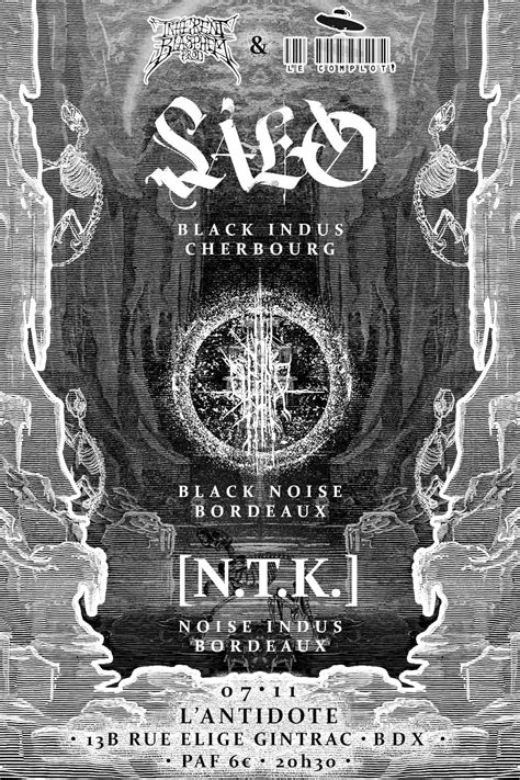 SALÓ + OTDHR + NTK @ LANTIDOTE BDX, L'Antidote Bordeaux, 7 November ...