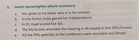 Insert apostrophes where necessary.who will able to do it i will make ...