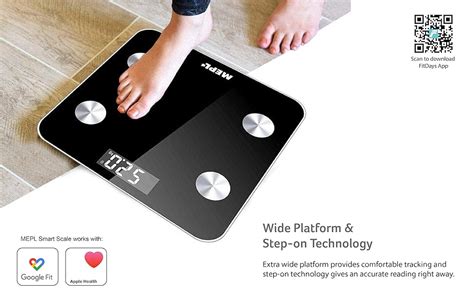 Mepl Lcd Bmi Weighing Machine with Body Fat Analyzer Weight Scale (13 ...