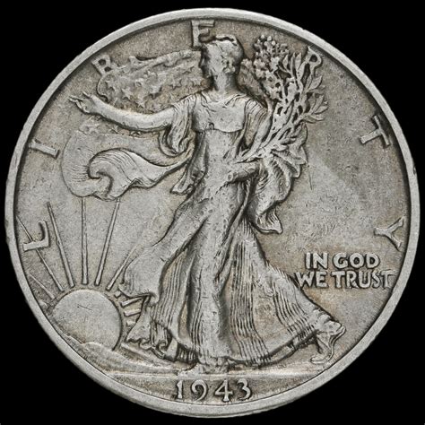 USA 1943 Walking Liberty Silver Half Dollar