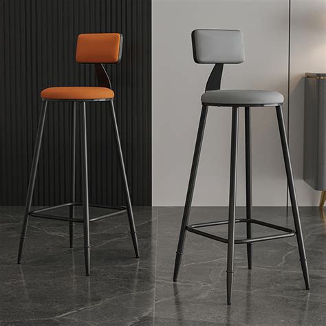 See related image detail. Wrought Iron Bar Chair Modern and Simple Home Backrest Bar Stool High ...
