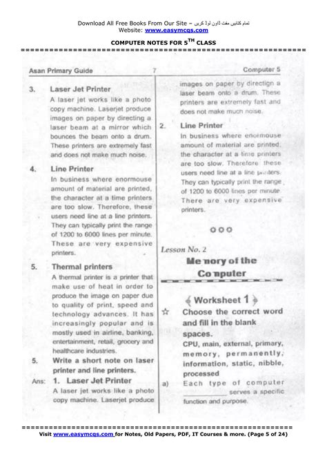 Image result for Computer Course Content of Class 5