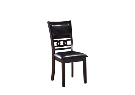 GIA 5 PIECE 48" RECTANGLE DINING TABLE AND 4 CHAIRS - EBONY