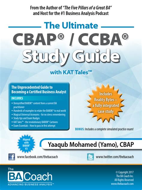 Image result for CCBA Study Guide