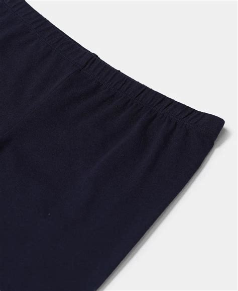 Buy Girl's Super Combed Cotton Elastane Three Quarter Leggings - Cosmic ...
