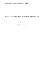 Image result for Self-Reference Effect Memory