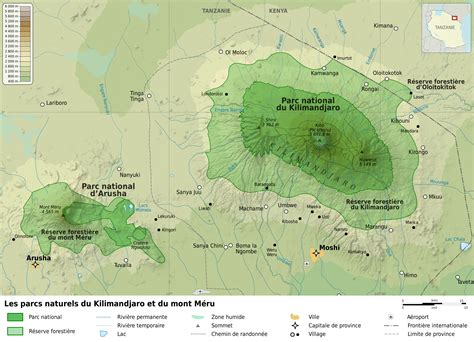 Mount Kilimanjaro Map, Google, Satellite, 3D and all Kilimanjaro route maps