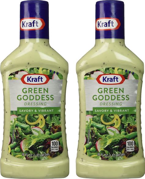 Amazon.com : Kraft Green Goddess Salad Dressing (6 ct Pack, 16 fl oz ...