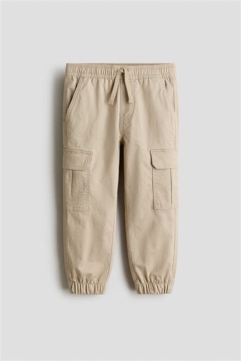 Beige Cargo trousers for kids | H&M IN