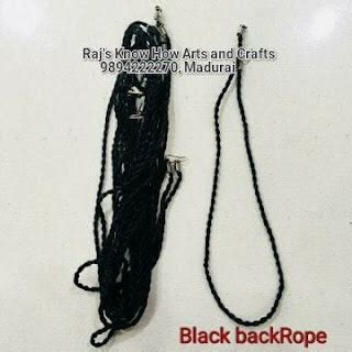 Black SPRING end backrope – KnowHowArtCraft