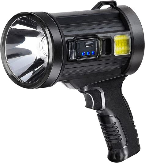 Rechargeable Spotlight Flashlights High Lumens, 90000 Lumens Led ...