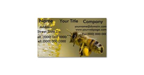 Honey Bee Business Card Template 的图像结果