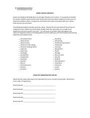 Image result for Work Values Checklist