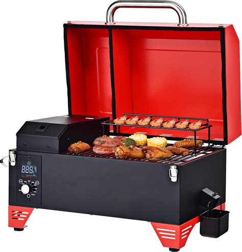 Amazon.com : Giantex Portable Pellet Grill and Smoker, 8 in 1 Tabletop ...
